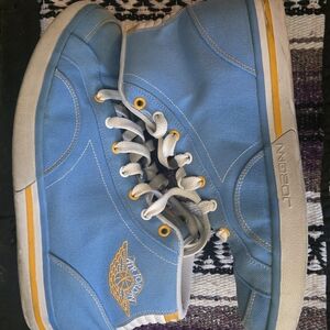 Jordan Sneakers Size 12 Mens in Light Blue and Yellow